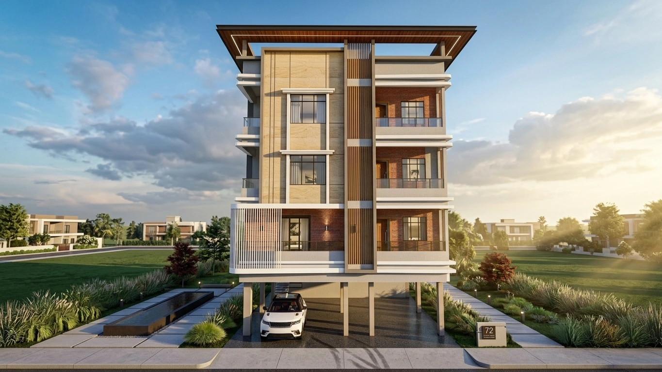 Gated villa township architectural design in Indapur Pune by Pereegrine Architects