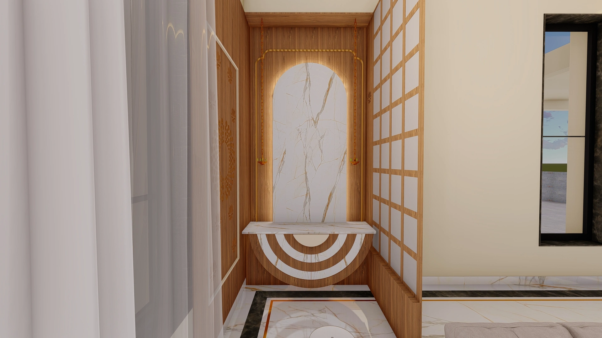 Modern minimalist modular kitchen interior design in Baner Pune by Pereegrine Architects